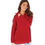 Brave Soul Womens Fashion Jumper Red