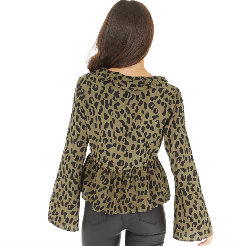 Brave Soul Womens Mindy Top Brown/Black