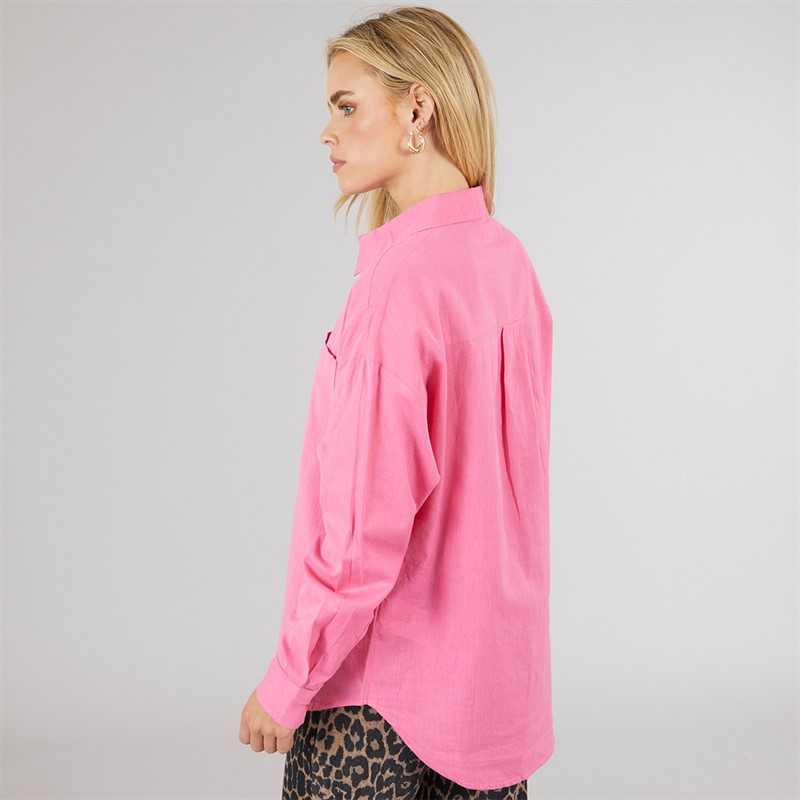 Brave Soul Womens Ariel Shirt Pink