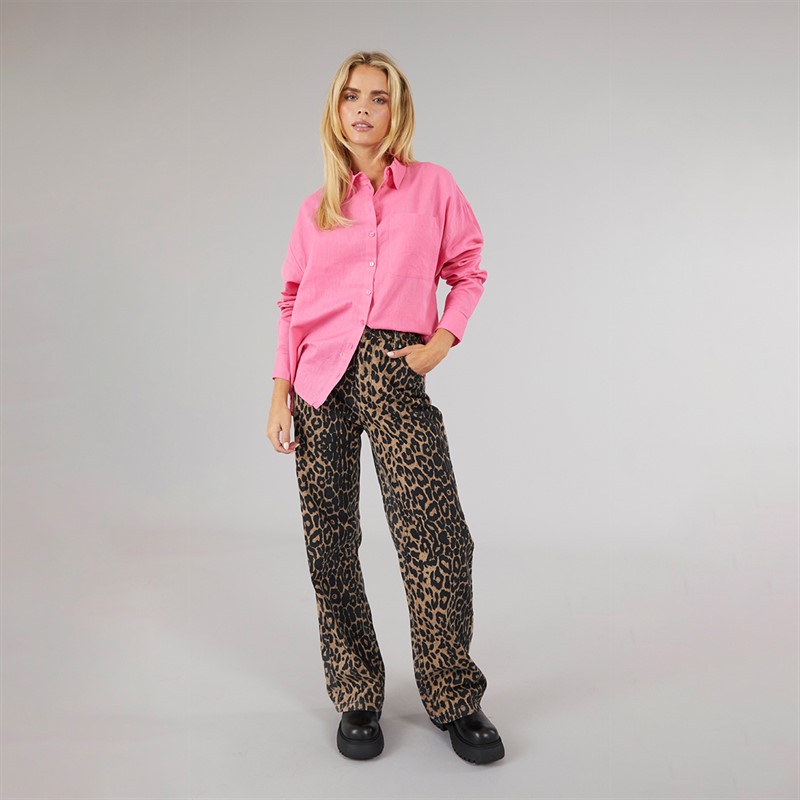 Brave Soul Womens Ariel Shirt Pink