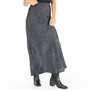 Brave Soul Womens Jasmin Skirt Grey/Black Leopard