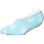 Brave Soul Womens Christmas Snowflake Slipper Socks Blue