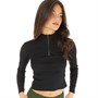 Brave Soul Womens Alexa Long Sleeve Top Black