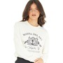 Brave Soul Womens Donna Sweatshirt Cream/Black