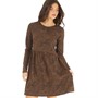Brave Soul Womens Sandie Dress Black/Brown