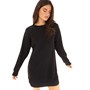 Brave Soul Womens Arizona Sweat Dress Black