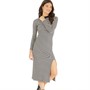 Brave Soul Womens Sloane Dress Black/Taupe