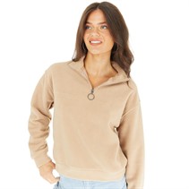 Brave Soul Womens Nina Sweatshirt Tan