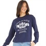 Brave Soul Womens Donna Sweatshirt Navy/White
