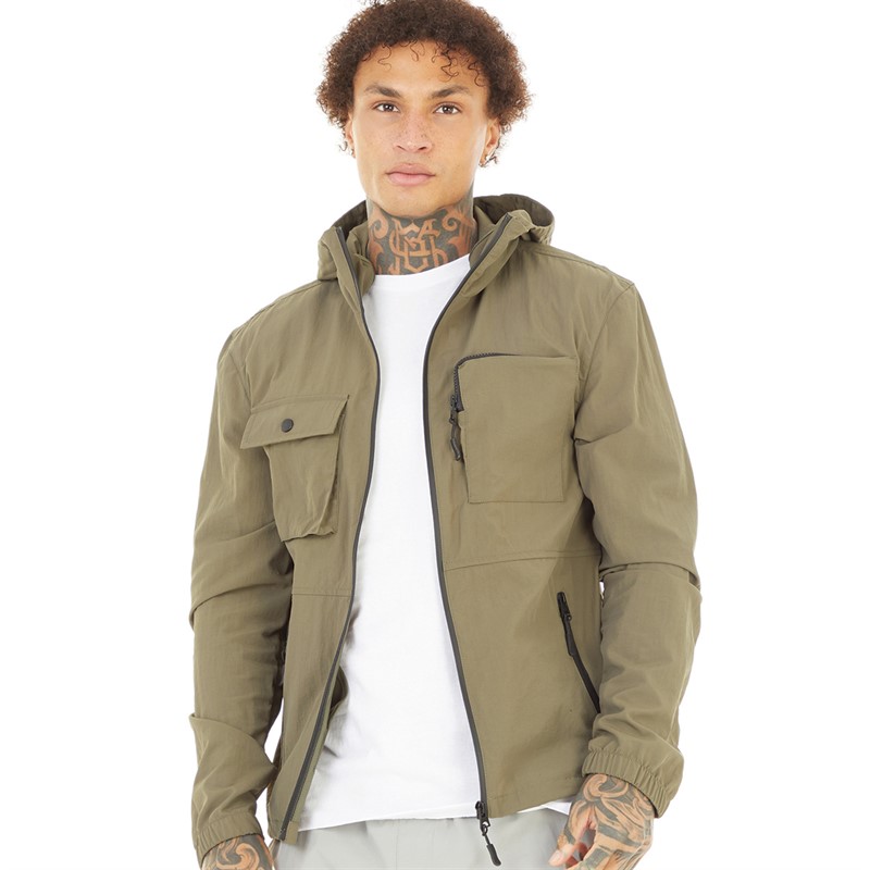 Brave Soul Mens Kleo Jacket Khaki