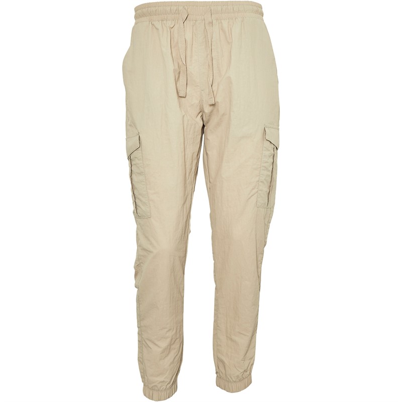 Brave Soul Mens Taslan Cargo Pants Stone