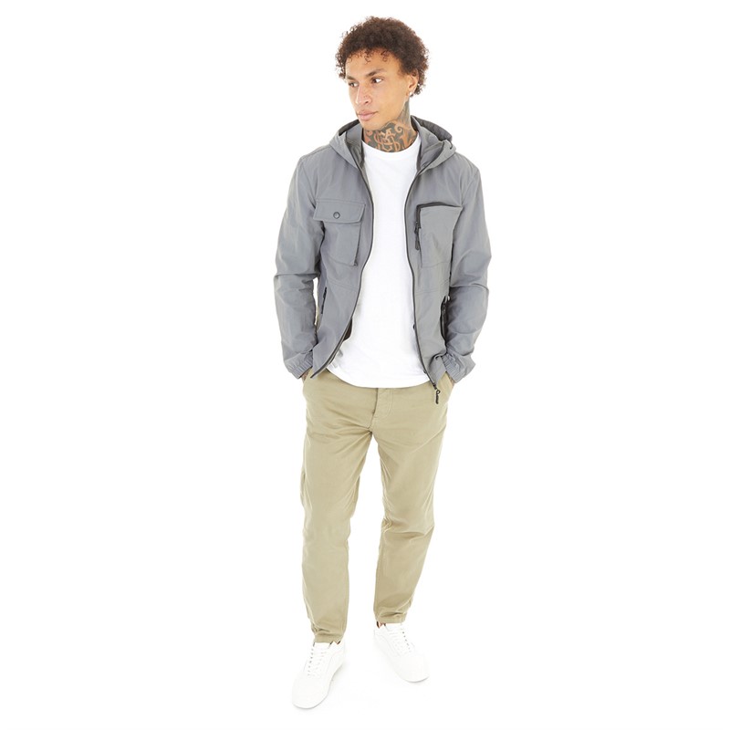 Brave Soul Mens Kleo Jacket Grey