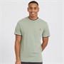 Brave Soul Mens Federerf T-Shirt Mint Green/Rich Navy/Optic White