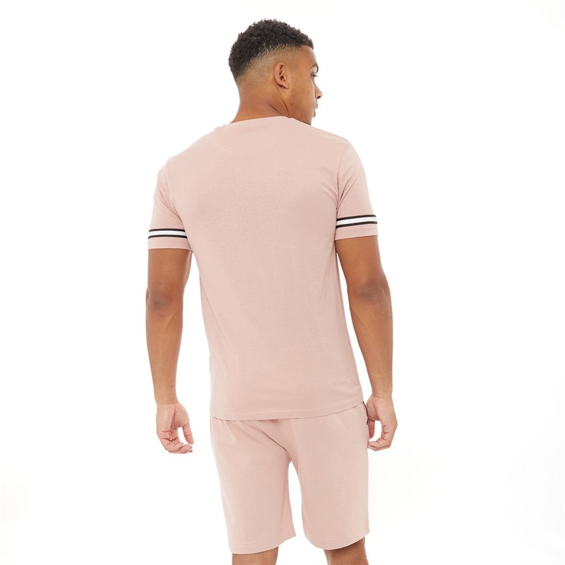 Brave Soul Mens Chadwick Co-Ord Dusky Pink