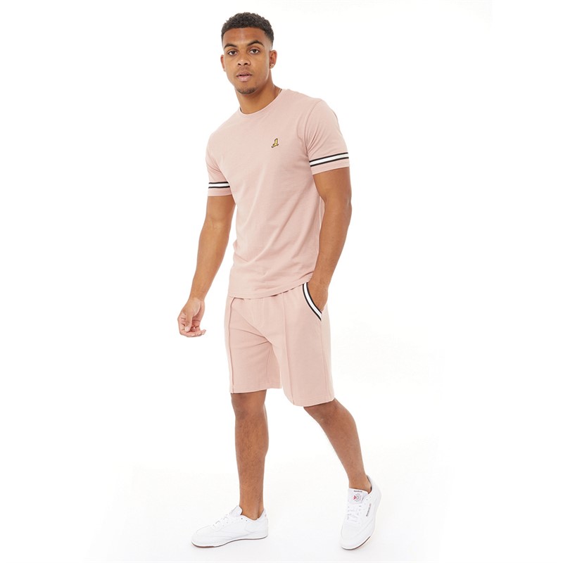 Brave Soul Mens Chadwick Co-Ord Dusky Pink