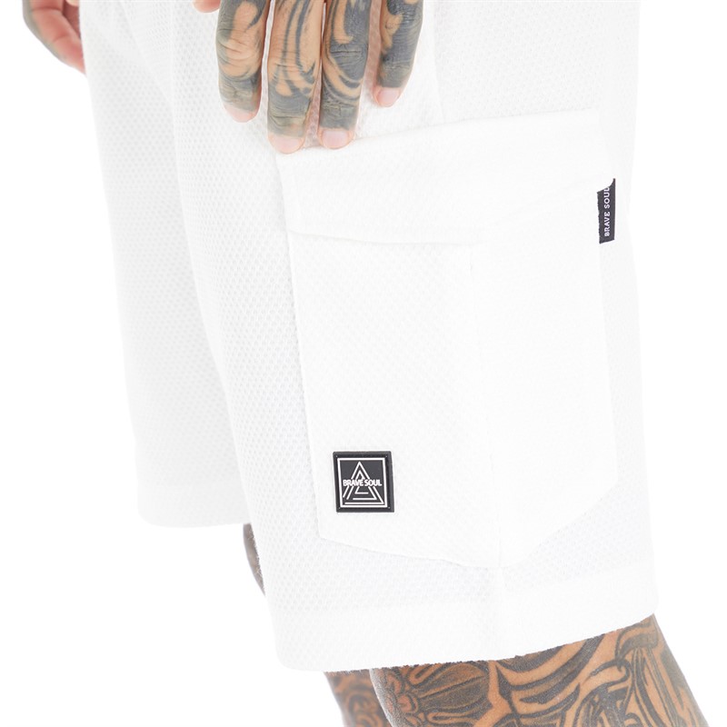 Brave Soul Mens Nielsen Co-Ord Off White