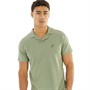 Brave Soul Polo Homme Sonoma Gaufré Vert Sauge Gaufré