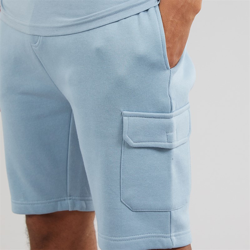 Brave Soul Mens Linus Co-Ord Set Steel Blue