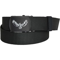 Brave Soul Mens Belt With Fold Over Buckle Black