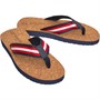 Brave Soul Mens Bret Flip Flops Navy/White/True Red