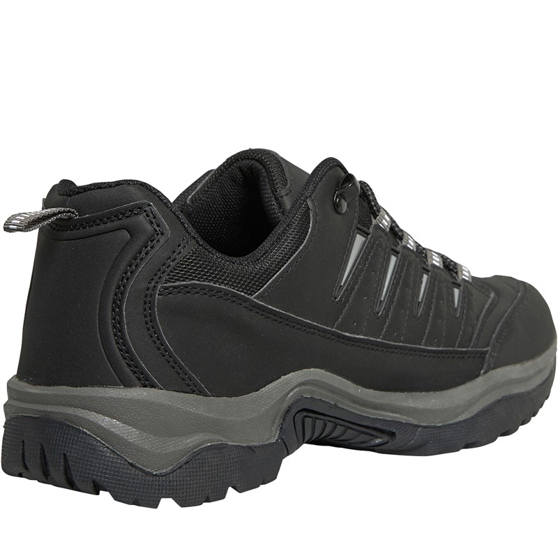 Brave Soul Mens Rayner Walking Shoes Black Mono