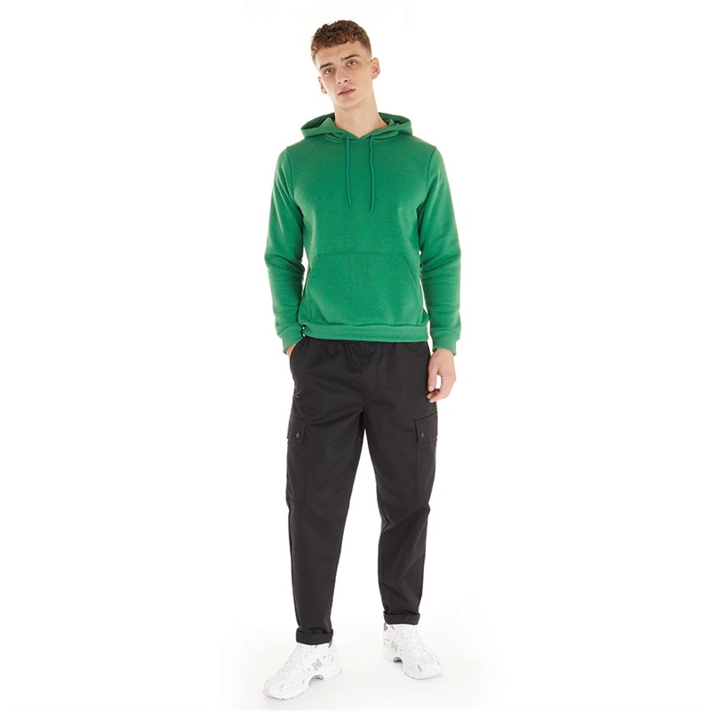 Brave Soul Sweats à Capuche Clarence Homme Vert