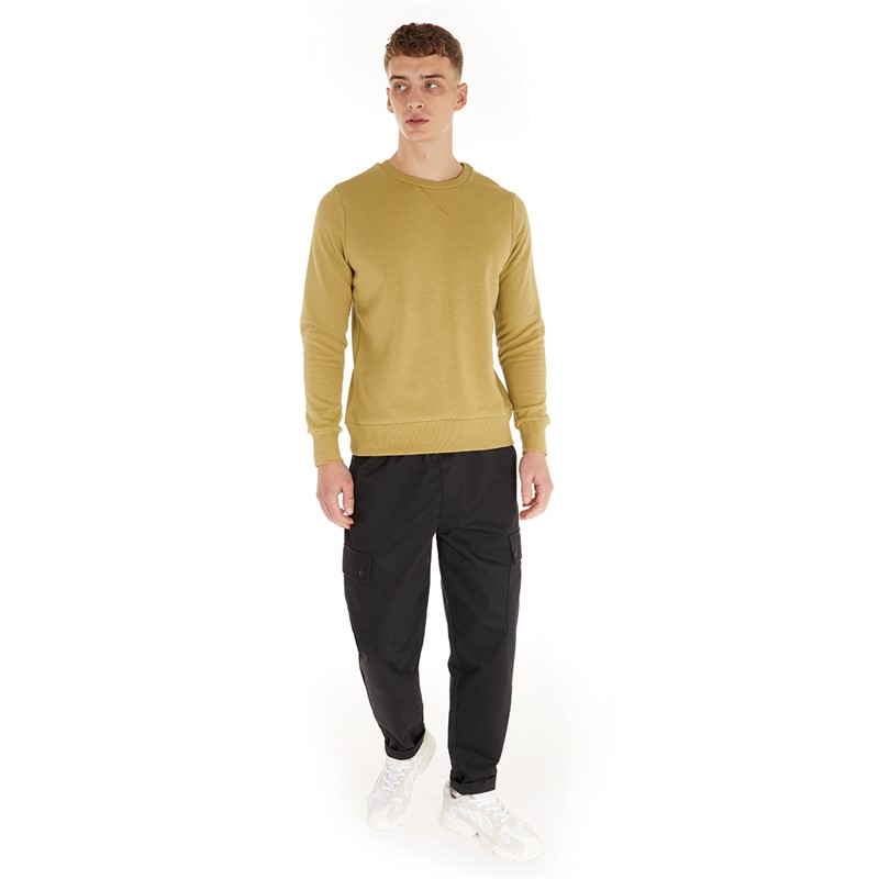 Brave Soul Sweatshirts Jones Homme Brun Clair