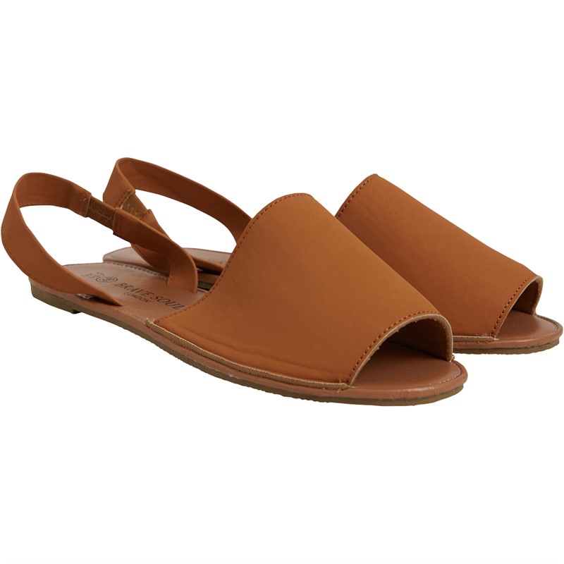 Brave Soul Womens Menorcan Sandals Tan