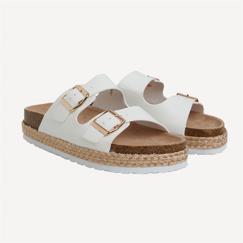 Brave Soul Damen Pantha Sandalen Weiß