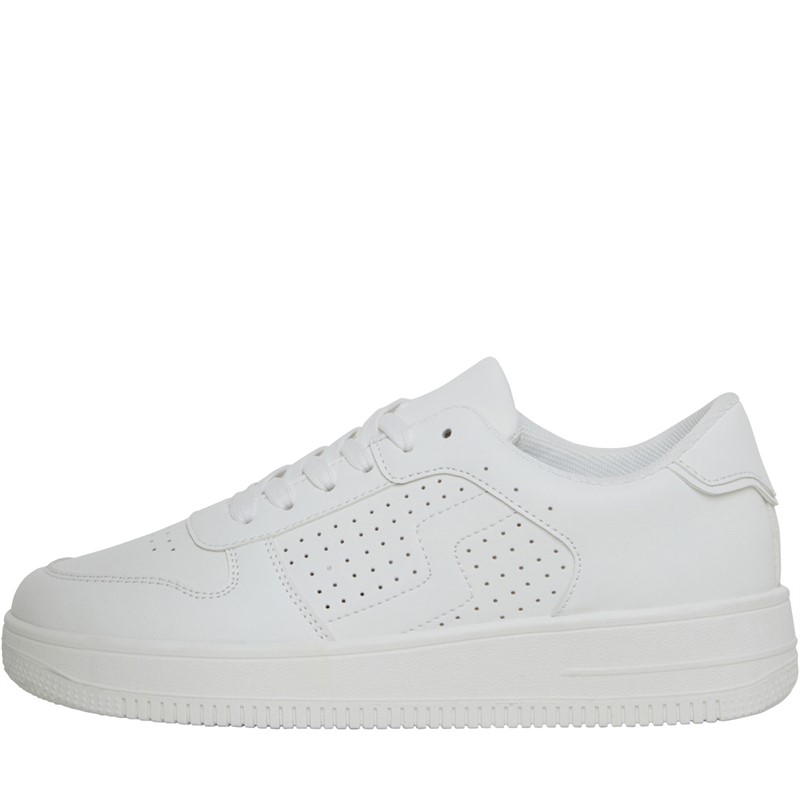 Brave Soul Womens Trainers White Mono