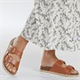 Brave Soul Womens Pantha 2 Double Buckle Platform Sandals Tan