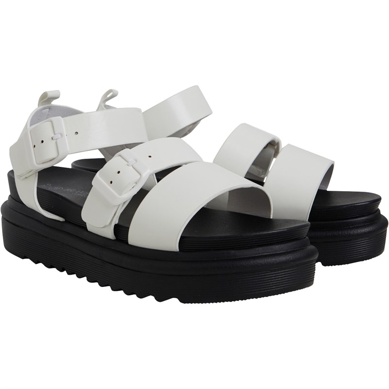 Buy Brave Soul Womens Chunky Sandals White