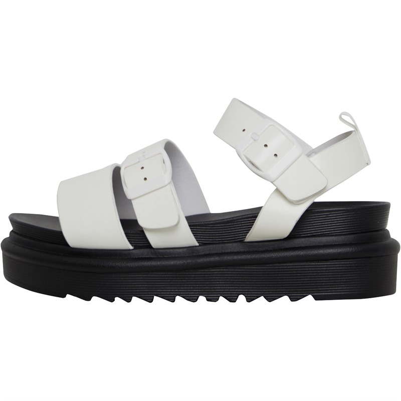 Brave Soul Womens Chunky Sandals White