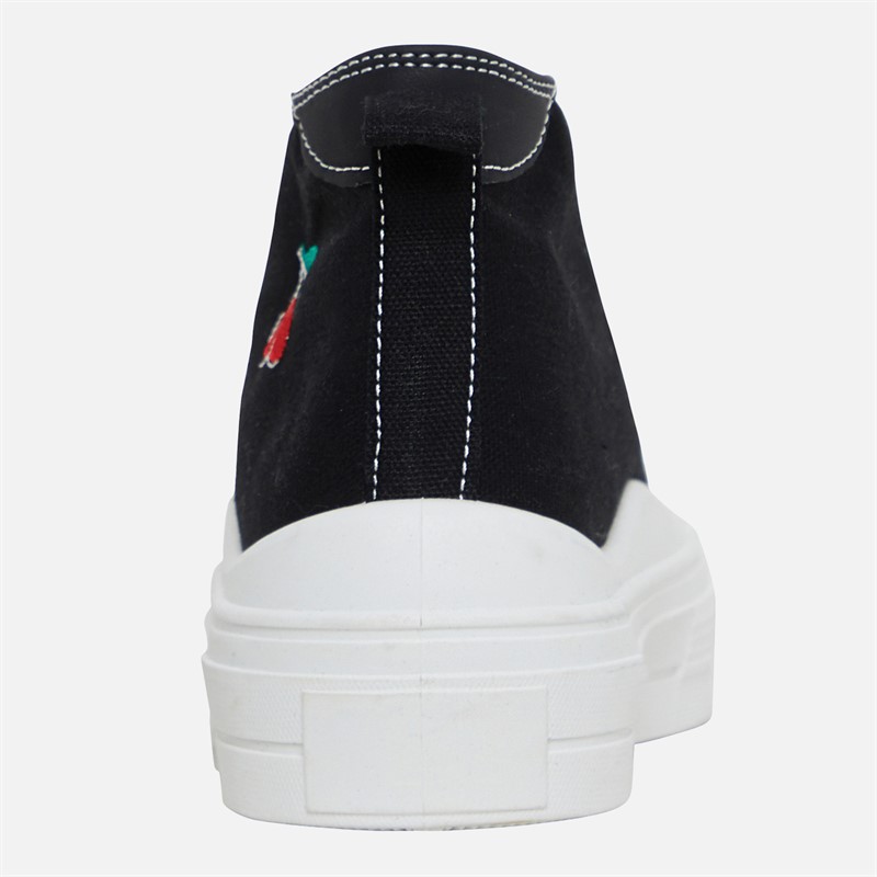 Brave Soul Womens Sassi Hi Top Trainers Black