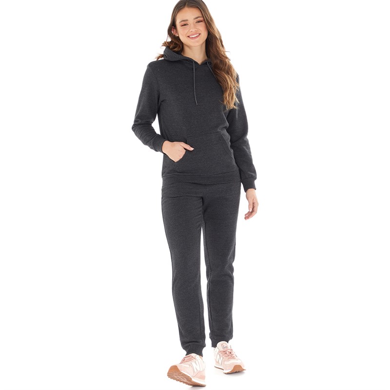 Buy Brave Soul Womens Brave Soul Clara Tracksuit Charcoal