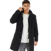 Brave Soul Mens Hughes Quilted Jacket Black