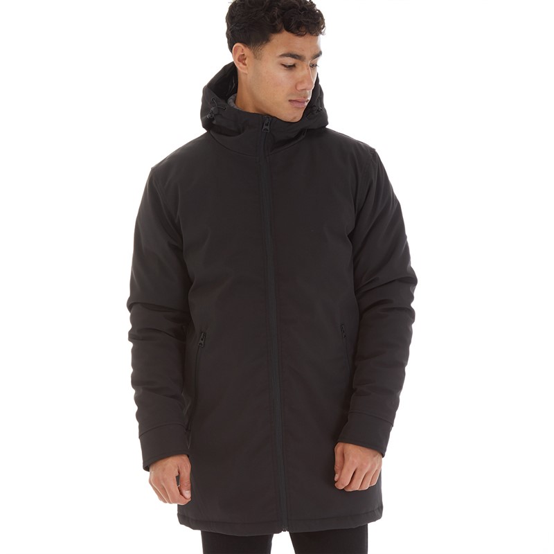 Brave Soul Mens Genius Parka Black