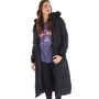 Brave Soul Womens Marcella Long Padded Jacket Black
