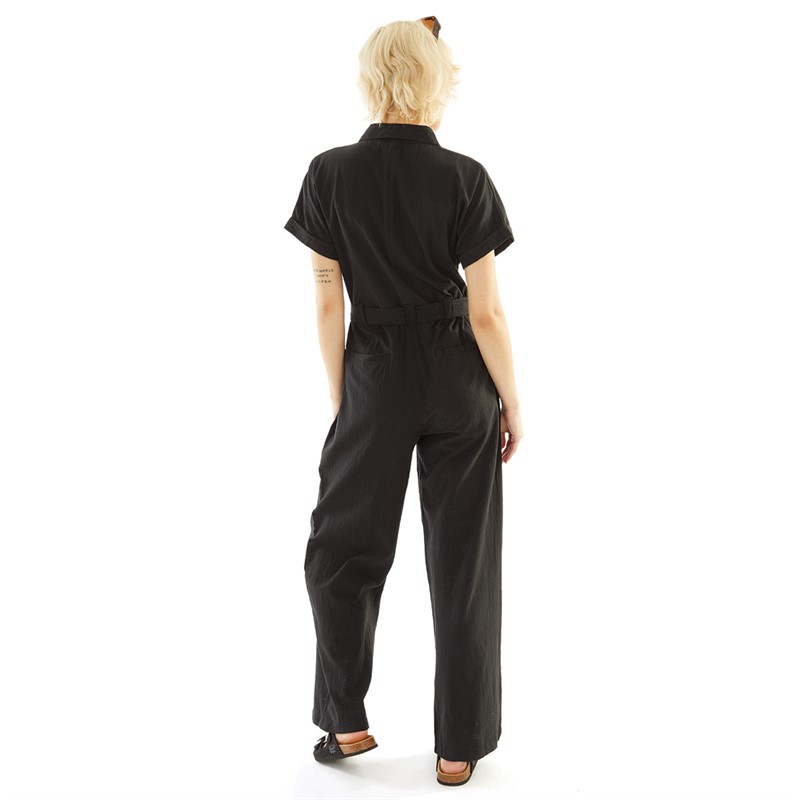 Brave Soul Womens Arlo Jumpsuit Black