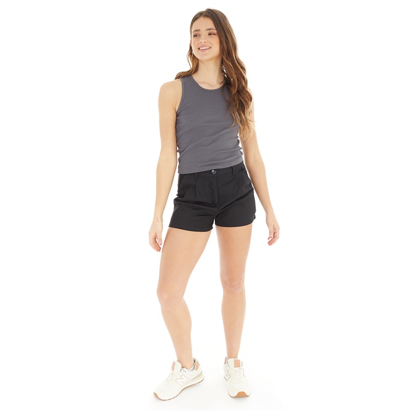 Brave Soul Womens Zina Shorts Black