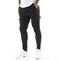 Brave Soul Mens Gauze Joggers Jet Black