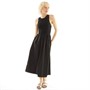 Brave Soul Womens Lyla Midi Dress Black
