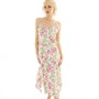 Brave Soul Womens Bea Midi Dress Rose Garden