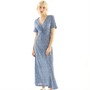 Brave Soul Womens Primrose Maxi Dress Navy/White