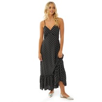 Brave Soul Womens Bates Midi Dress Black/White