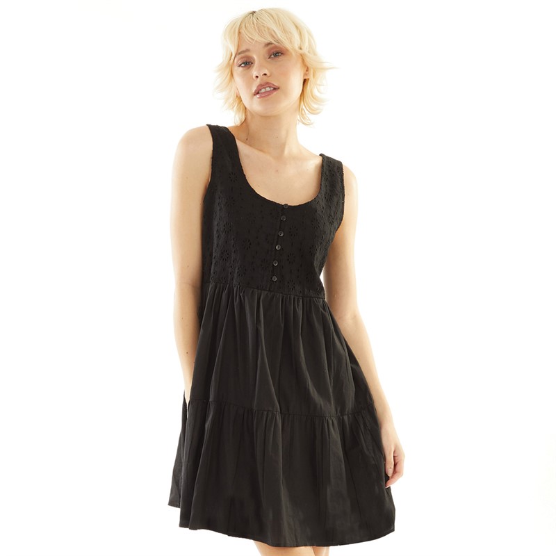 Brave Soul Womens Anita Short Dress Black