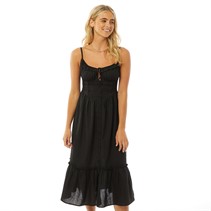 Brave Soul Womens Naula Midi Dress Black