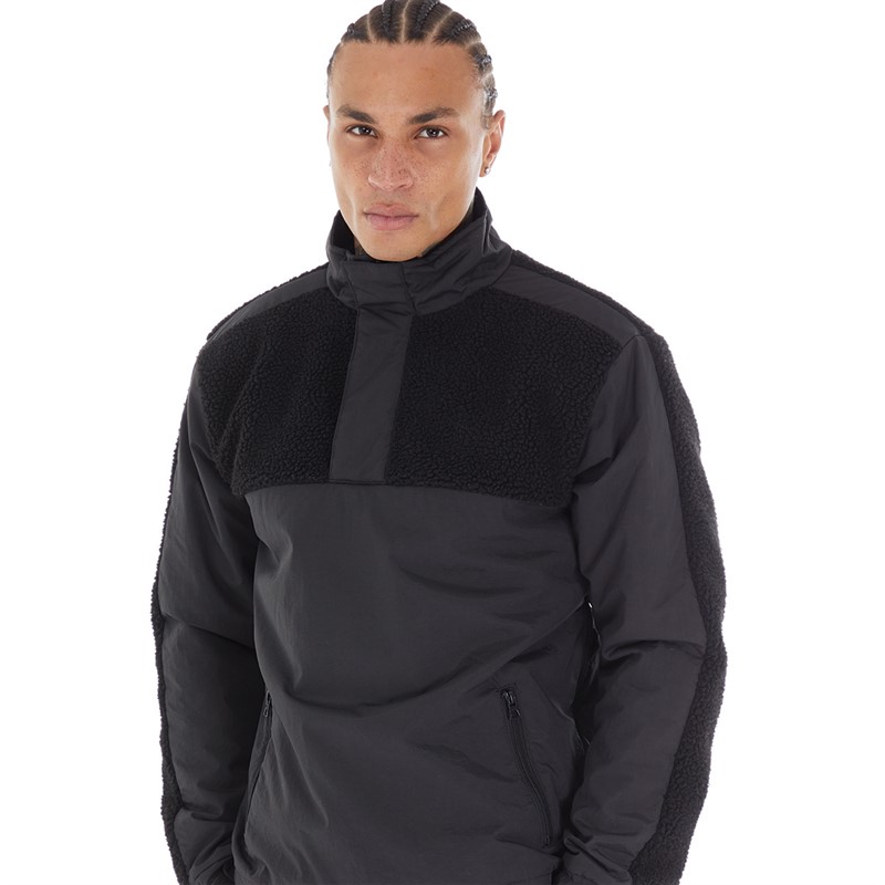 Buy Brave Soul Mens Landov Borg Jacket Black