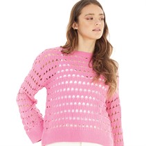 Brave Soul Womens Jute Jumper Pink