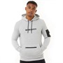 Brave Soul Herren Hoodie Hellgrau Melange